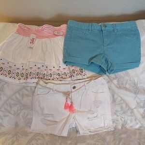 Girls Size 12 Shorts and Skirt